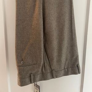 NWT Charles Tyrwhitt Flannel Wool Slacks 40x30 Mocha